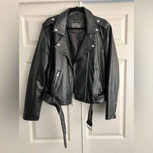 Levi’s Leather Motorcycle Jacket — Women’s XL